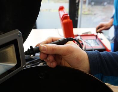 Die Prüfung wird exakt nach den aktuell geltenden Vorschriften der DGUV V3 durchgeführt.